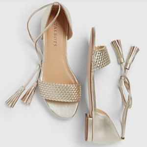Talbots Keri Ankle Tassels - gold